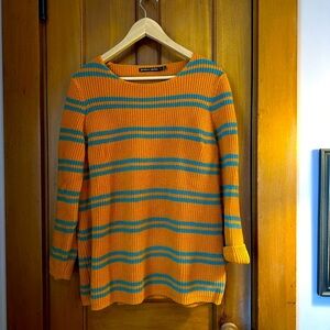 Gudrun Sjödén Sweater in Mustard and Teal